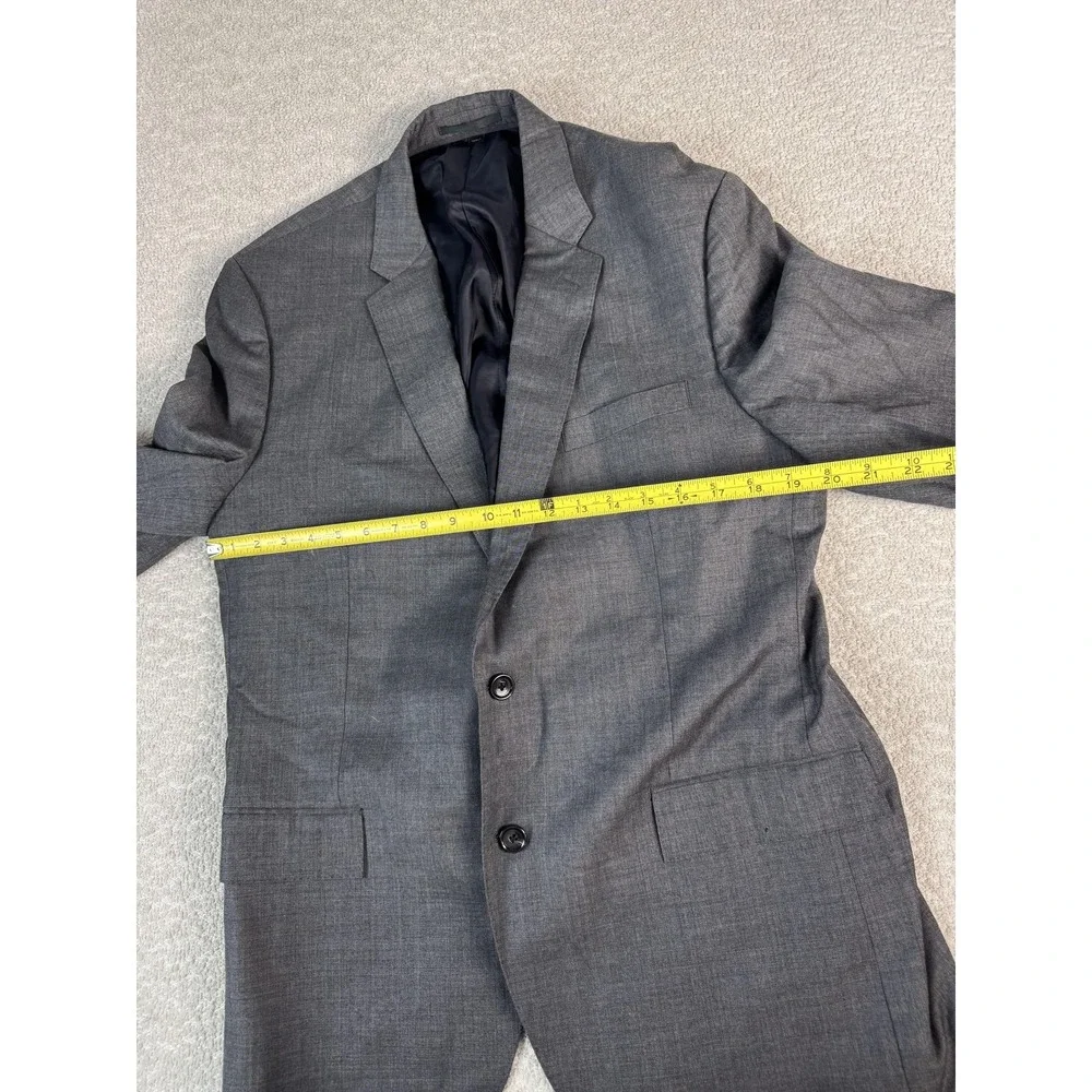 J Crew Ludlow Blazer Mens‎ 46R Gray Wool Two Button Sport Coat Tollegno Italy